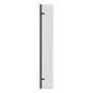 SDG Alumen 300 x 2000mm Wetroom Hinged Return Screen - Matt Black