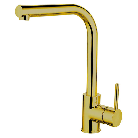  Brushed Gold Single Lever Kitchen Tap - welovecouk