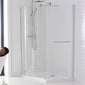 Curved Walk In Cubicle Shower Enclosure & Tray 1950mm - welovecouk