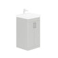 LECICO Layla 50cm Floorstanding 2-Door Unit - Gloss White
