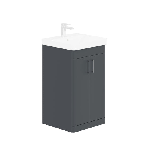  LECICO Layla 50cm Floorstanding 2-Door Unit - Matt Anthracite