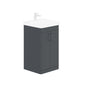 LECICO Layla 50cm Floorstanding 2-Door Unit - Matt Anthracite