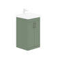 LECICO Layla 50cm Floorstanding 2-Door Unit - Matt Green