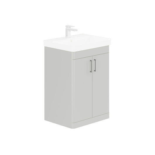  LECICO Layla 60cm Floorstanding 2-Door Unit - Gloss White