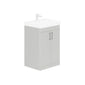 LECICO Layla 60cm Floorstanding 2-Door Unit - Gloss White