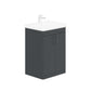 LECICO Layla 60cm Floorstanding 2-Door Unit - Matt Anthracite