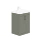LECICO Layla 60cm Floorstanding 2-Door Unit - Matt Green