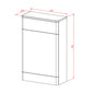LECICO Layla WC Unit - Matt Green
