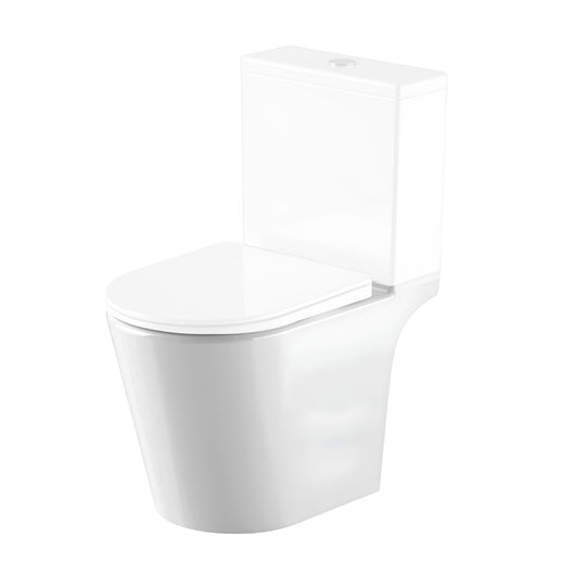  LECICO Layla Smooth Rimless Sanitaryware - Close Coupled Open Back Pan
