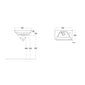 LECICO Layla Short Projection Inset Basin - 49cm