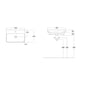 LECICO Layla Short Projection Inset Basin - 55cm