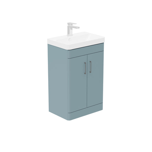  LECICO Layla 55cm Short Projection 2-Door Floorstanding Unit - Light Blue
