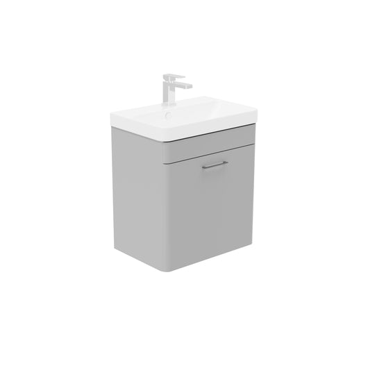  LECICO Layla 55cm Short Projection 1-Drawer Wall Hung Unit - Gloss White