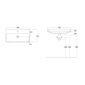 LECICO Layla Short Projection Inset Basin - 70cm
