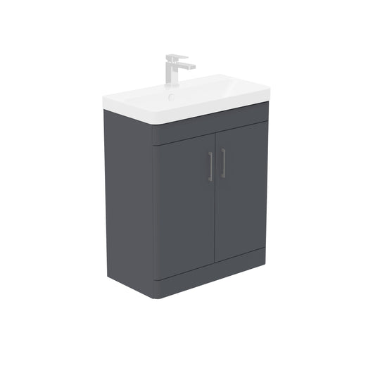  LECICO Layla 70cm Short Projection 2-Door Floorstanding Unit - Matt Anthracite