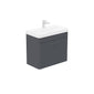 LECICO Layla 70cm Short Projection 1-Drawer Wall Hung Unit - Matt Anthracite