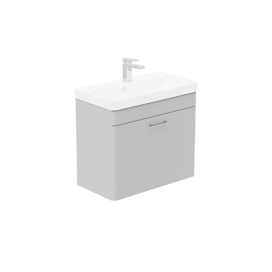  LECICO Layla 70cm Short Projection 1-Drawer Wall Hung Unit - Gloss White