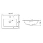 LECICO Layla Curved Vanity Basin - 50cm