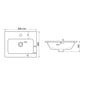 LECICO Layla Curved Vanity Basin - 60cm