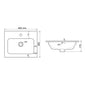 LECICO Layla Curved Vanity Basin - 80cm
