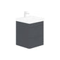 LECICO Layla 50cm Wall Hung 2-Drawer Unit - Matt Anthracite