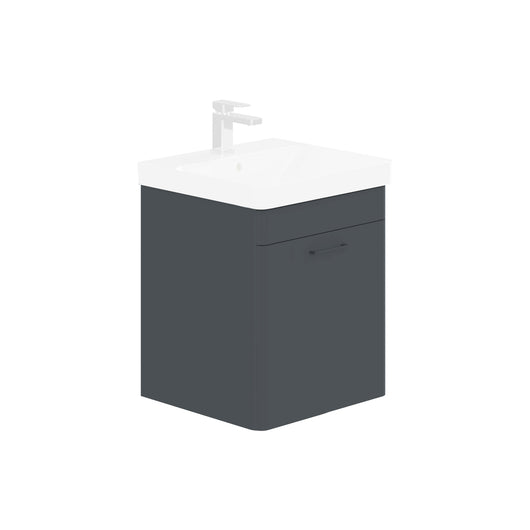  LECICO Layla 50cm Wall Hung 1-Drawer Unit - Matt Anthracite