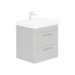 LECICO Layla 60cm Wall Hung 2-Drawer Unit - Gloss White