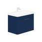 LECICO Layla 80cm Wall Hung 1-Drawer Unit - Cobalt Blue