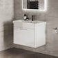 LECICO Layla 80cm Wall Hung 1-Drawer Unit - Gloss White