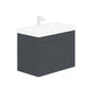 LECICO Layla 80cm Wall Hung 1-Drawer Unit - Matt Anthracite