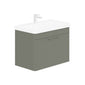 LECICO Layla 80cm Wall Hung 1-Drawer Unit - Matt Green