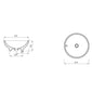 LECICO Layla Vessel Freestanding Basin - Round - 415mm