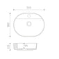 LECICO Layla Vessel Freestanding Basin - Round - 500mm 1TH - welovecouk