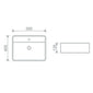 LECICO Layla Vessel Freestanding Basin - Square - 500mm 1TH