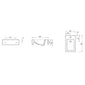 LECICO Layla Vessel Freestanding Basin - Rectangular - 460mm 1TH - welovecouk