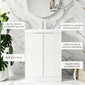 STRIA Floor Standing 600mm Vanity Unit with Basin - Matt White