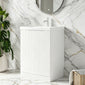 STRIA Floor Standing 600mm Vanity Unit with Basin - Matt White