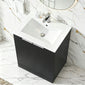 STRIA Floor Standing 600mm Vanity Unit with Basin - Soft Black