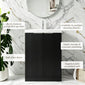 STRIA Floor Standing 600mm Vanity Unit with Basin - Soft Black