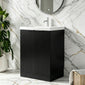 STRIA Floor Standing 600mm Vanity Unit with Basin - Soft Black