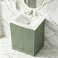 STRIA Floor Standing 600mm Vanity Unit with Basin - Fern Green