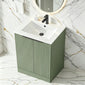 STRIA Floor Standing 600mm Vanity Unit with Basin - Fern Green