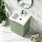 STRIA Floor Standing 600mm Vanity Unit with Basin - Fern Green