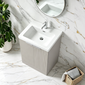 STRIA Floor Standing 600mm Vanity Unit with Basin - Pebble Grey
