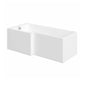 Serene L-Shaped Framed 1800 Matt Black Complete Shower Bathroom Suite