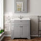 Hudson Reed Old London 800mm 2-Door Vanity Unit & Ceramic 1 Tap Hole Basin - Storm Grey