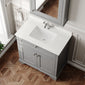 Hudson Reed Old London 800mm Cabinet & Marble Top (1TH) - Storm Grey