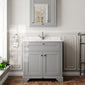 Hudson Reed Old London 800mm 2-Door Vanity Unit & Single Bowl Grey Marble Top 1 Tap Hole - Storm Grey