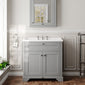 Hudson Reed Old London 800mm 2-Door Vanity Unit & Ceramic 3 Tap Hole Basin - Storm Grey