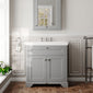 Old London 800mm 2-Door Vanity & Classic Basin 3TH - Storm Grey